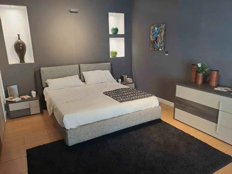 Camera da letto Camera modello presa   tortora Tagliabue mobili in laminato a prezzo scontato