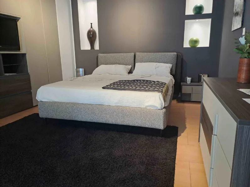 Camera da letto Camera modello presa   tortora Tagliabue mobili in laminato a prezzo scontato