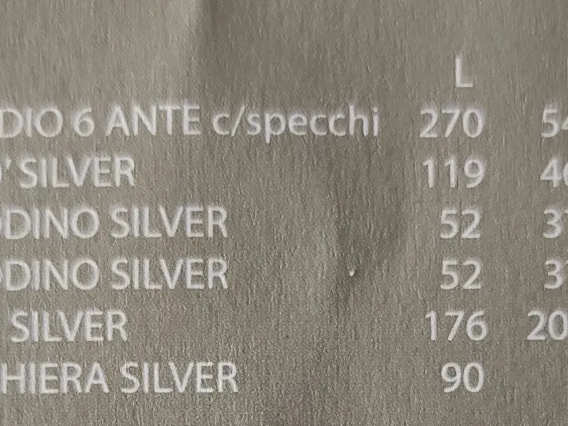 Camera da letto Camera silver 309 Collezione esclusiva in laminato a prezzo Outlet
