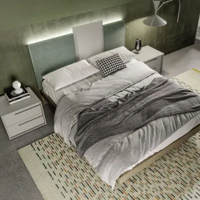 Camera da letto Composizione b014 Villanova in laccato opaco a prezzo scontato