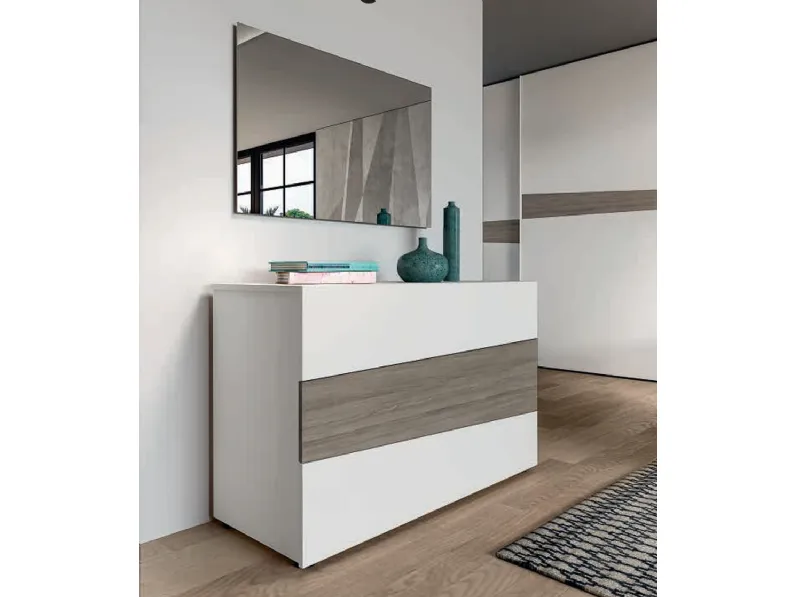 Camera da letto Composizione flo' 302 Santalucia in laminato a prezzo ribassato