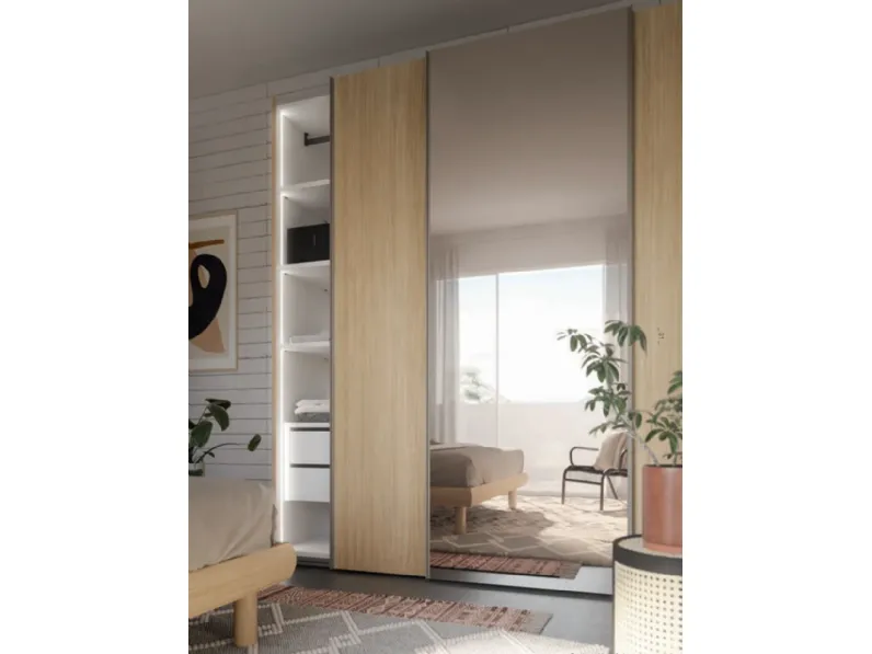 Camera da letto Composizione laura 316 Santalucia in legno in Offerta Outlet