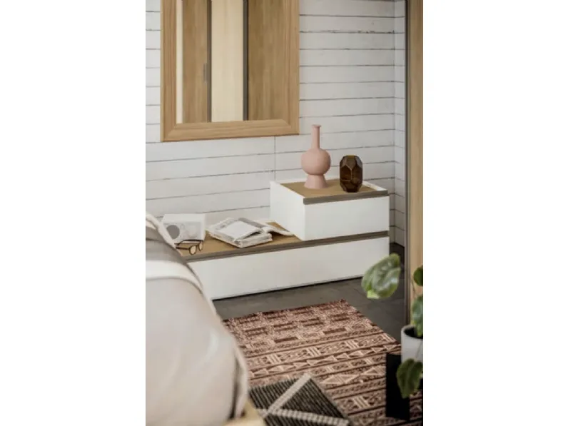 Camera da letto Composizione laura 316 Santalucia in legno in Offerta Outlet
