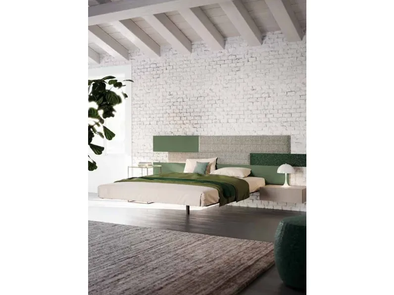 Camera da letto Composizione night 01 Orme in laccato opaco in Offerta Outlet