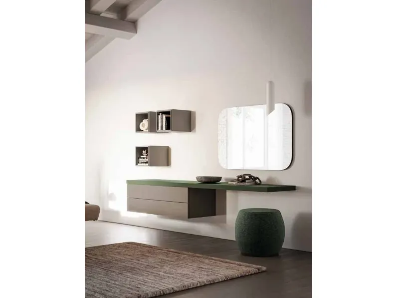 Camera da letto Composizione night 01 Orme in laccato opaco in Offerta Outlet