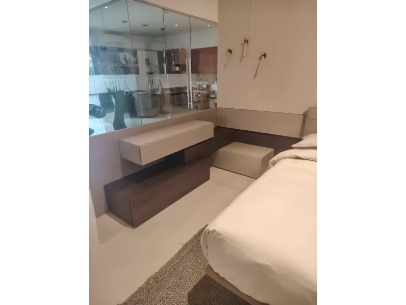 Camera da letto Filo con boiserie Pianca in legno a prezzo scontato