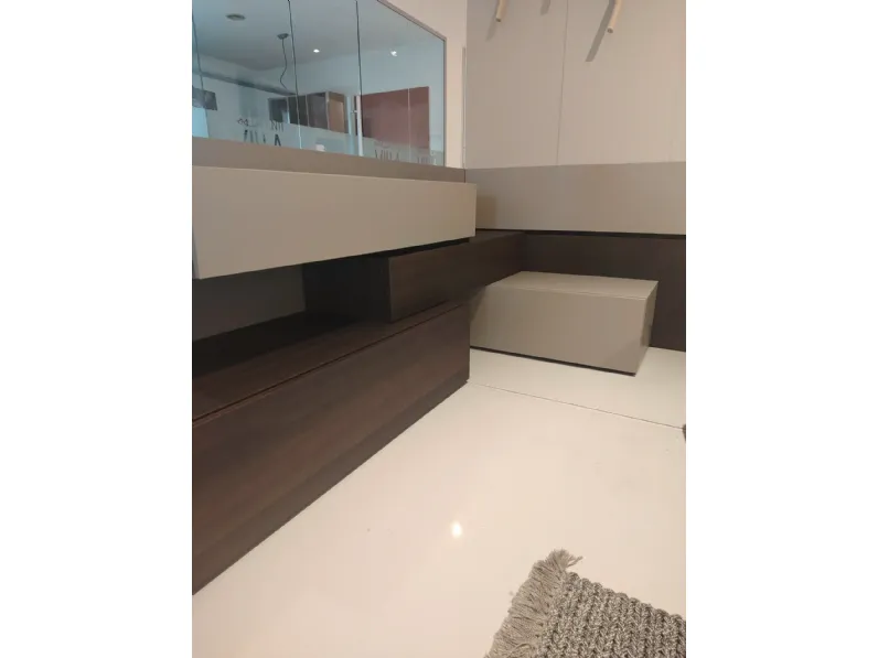 Camera da letto Filo con boiserie Pianca in legno a prezzo scontato