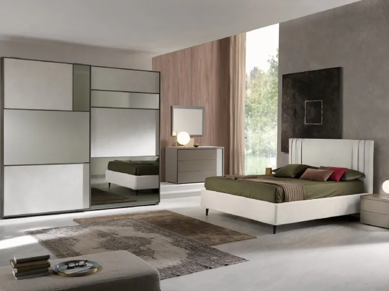 Camera da letto Abaco 129 Gierre mobili in laminato in Offerta Outlet