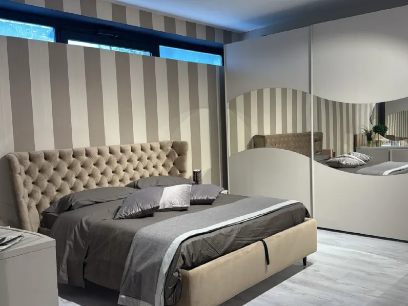 Camera da letto Glass Artigianale in laminato in Offerta Outlet