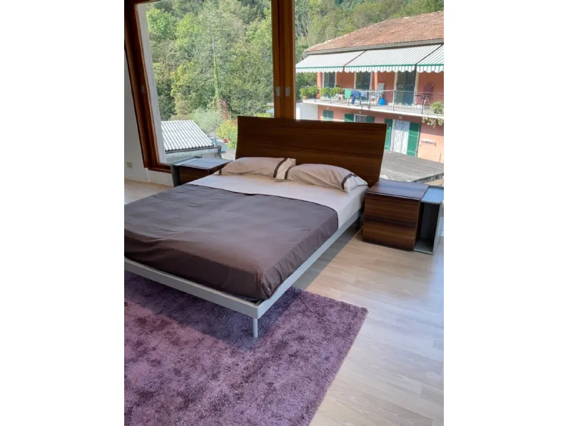 Camera da letto Grid Caccaro in laccato opaco in Offerta Outlet