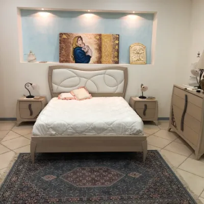 Camera da letto Luna  Artigianale in legno a prezzo Outlet
