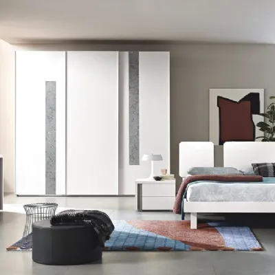 Camera da letto Malindy Gierre mobili in laminato in Offerta Outlet