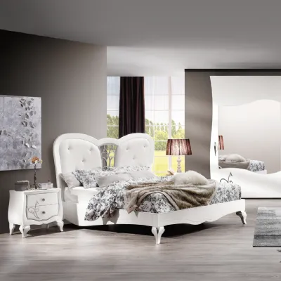 Camera da letto Alessia Mirandola nicola e cristano in legno in Offerta Outlet