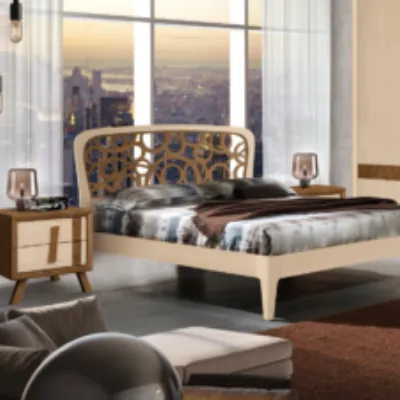 Camera da letto Mirandola nicola e cristano Aurora a prezzo ribassato in legno