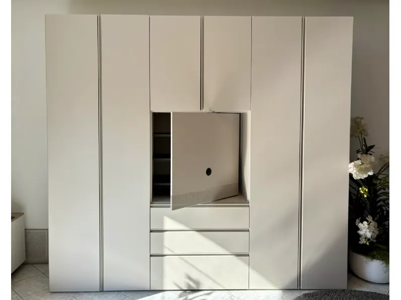 Camera da letto Modula Tomasella in laminato a prezzo Outlet