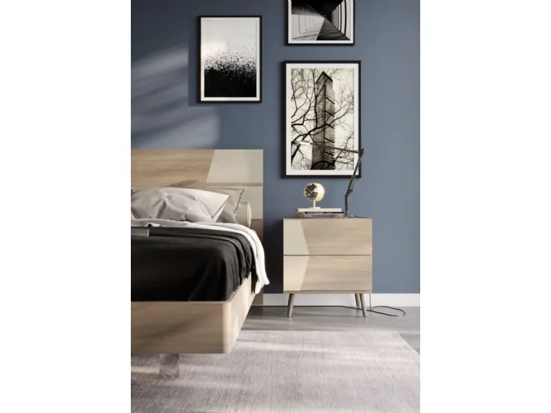 Camera da letto Night 107  Mottes selection in laminato in Offerta Outlet