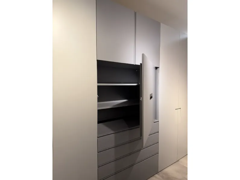 Camera da letto Niban Orme in laccato opaco in Offerta Outlet
