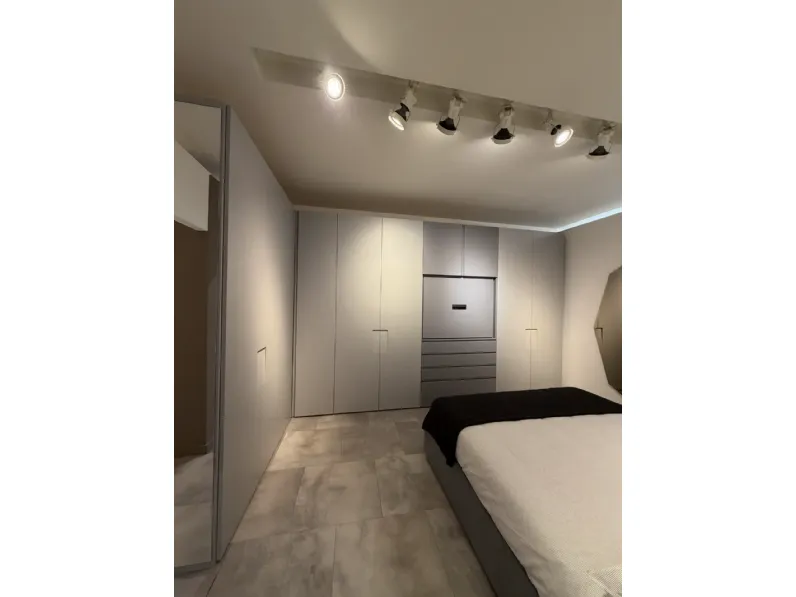 Camera da letto Niban Orme in laccato opaco in Offerta Outlet