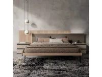Camera da letto Zg mobili Night 03 power a prezzo scontato in laminato