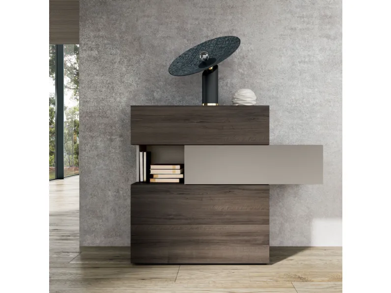 Camera da letto Night 06 power Zg mobili in laminato a prezzo Outlet