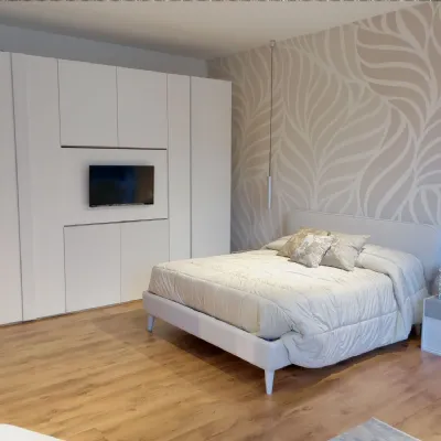 Camera da letto Nordica Imab in laccato opaco a prezzo ribassato