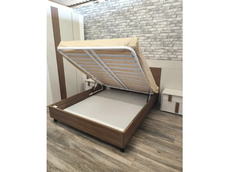 Camera da letto Nuvola Giessegi in laminato a prezzo Outlet
