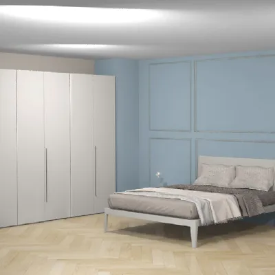 Camera da letto Pianca spillo   spazio e battente  Pianca in laccato opaco a prezzo Outlet