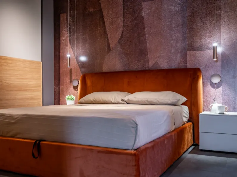 Camera da letto Homy Santalucia in laminato in Offerta Outlet