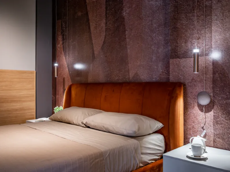 Camera da letto Homy Santalucia in laminato in Offerta Outlet