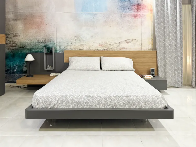 Camera da letto Scacco Santalucia in laminato a prezzo Outlet
