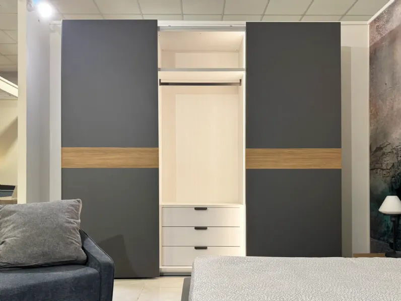 Camera da letto Scacco Santalucia in laminato a prezzo Outlet