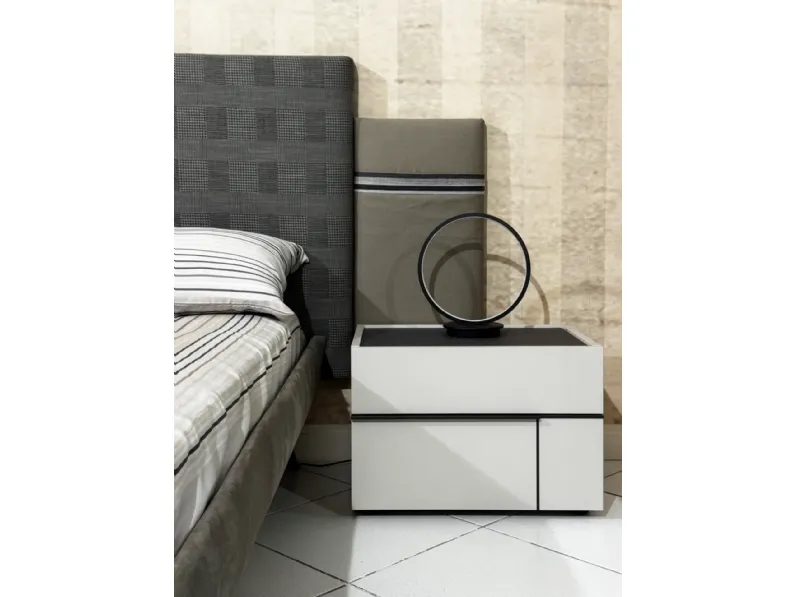 Camera da letto Hashtag Tomasella in laccato opaco a prezzo Outlet