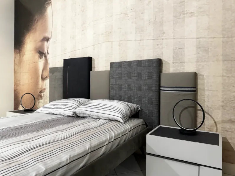 Camera da letto Hashtag Tomasella in laccato opaco a prezzo Outlet