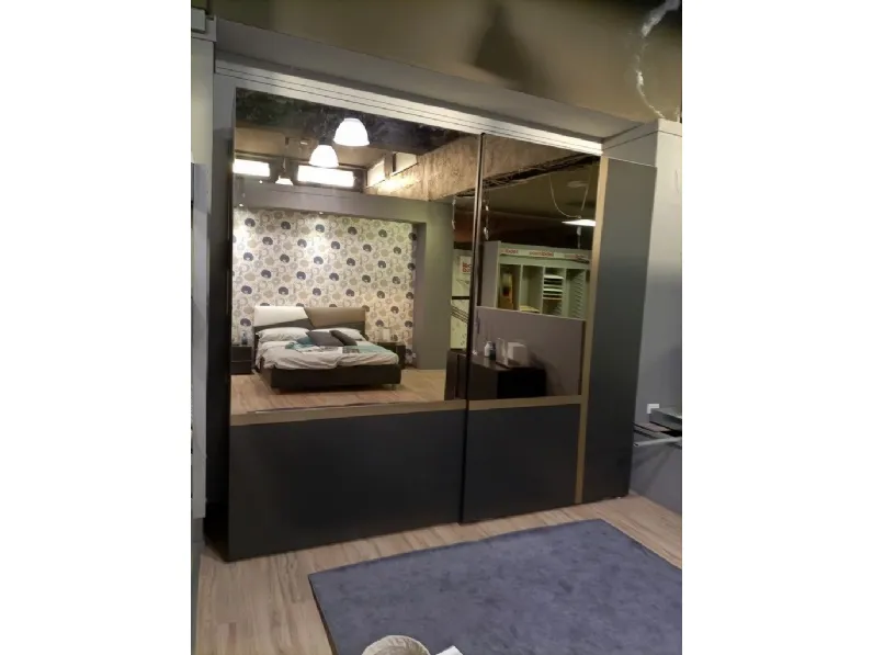 Camera da letto Two Fazzini in legno a prezzo ribassato