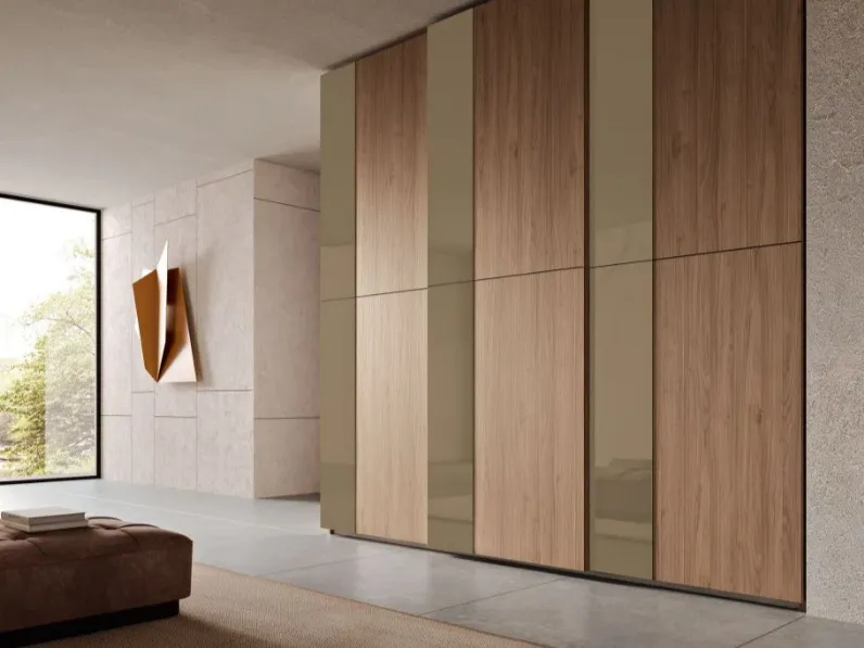 Camera da letto Vega Gruppo silwood in laminato a prezzo Outlet