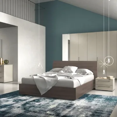 Camera da letto Comp.12 Orme in laminato a prezzo scontato