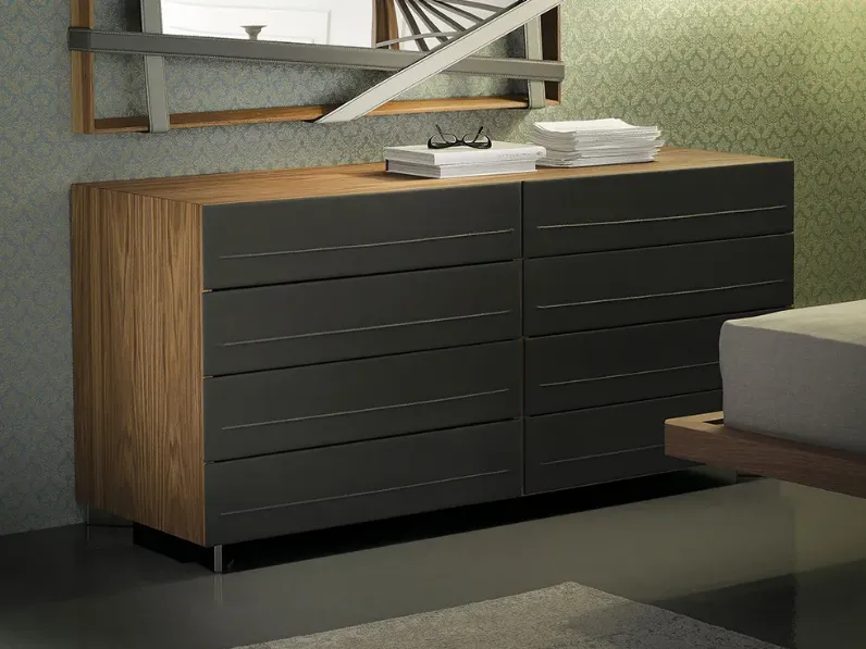 Cassettiera in Pelle Dyno Cattelan italia a prezzo Outlet