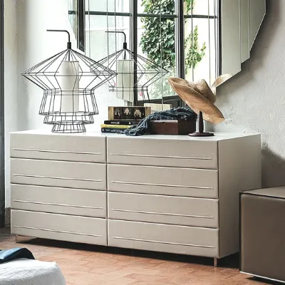 Cassettiera in Pelle Dyno Cattelan italia a prezzo Outlet