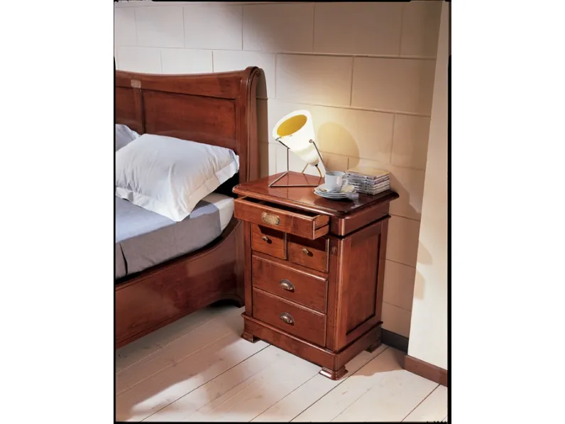Cassettiera in Legno Modello quadrifogli Artigianale a prezzo Outlet