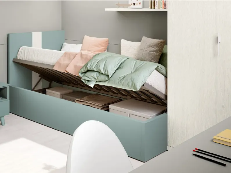 Cameretta in laminato materico 03b Doimo cityline scontata a PREZZI OUTLET