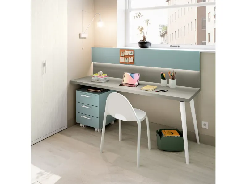 Cameretta in laminato materico 03b Doimo cityline scontata a PREZZI OUTLET