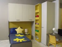 Cameretta Armadio angolo Mistral in laminato opaco a prezzo Outlet