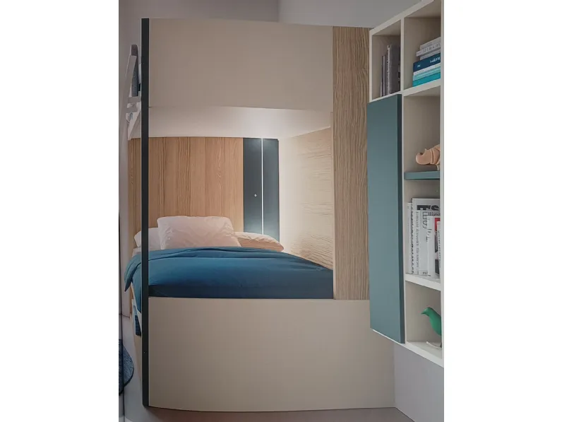 Cameretta Beam Doimo cityline con letto a castello a prezzo scontato