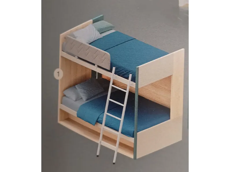 Cameretta Beam Doimo cityline con letto a castello a prezzo scontato