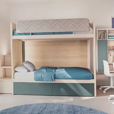 Cameretta Beam Doimo cityline con letto a castello a prezzo scontato