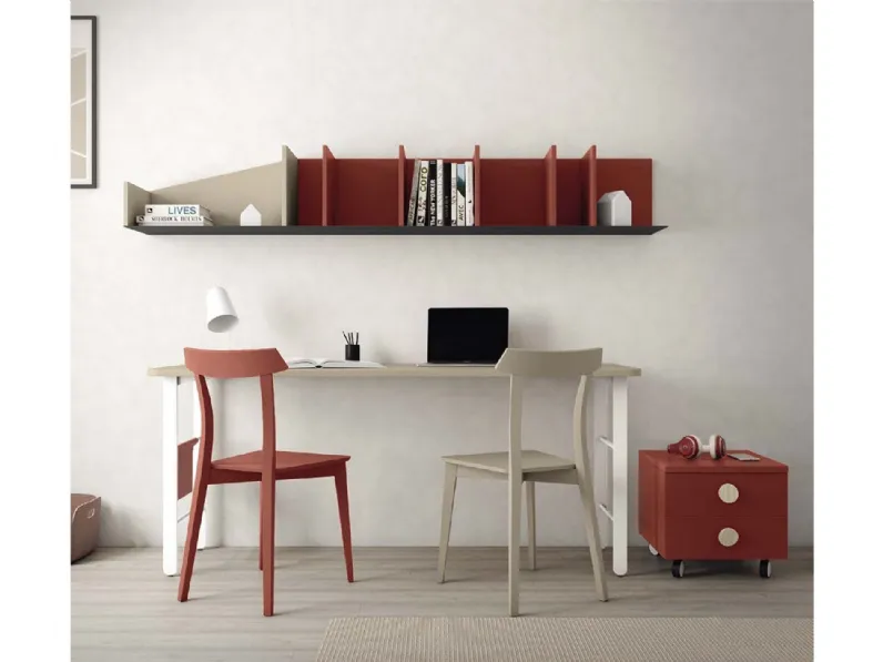 Cameretta C144 Colombini casa con letto a ponte a prezzo Outlet