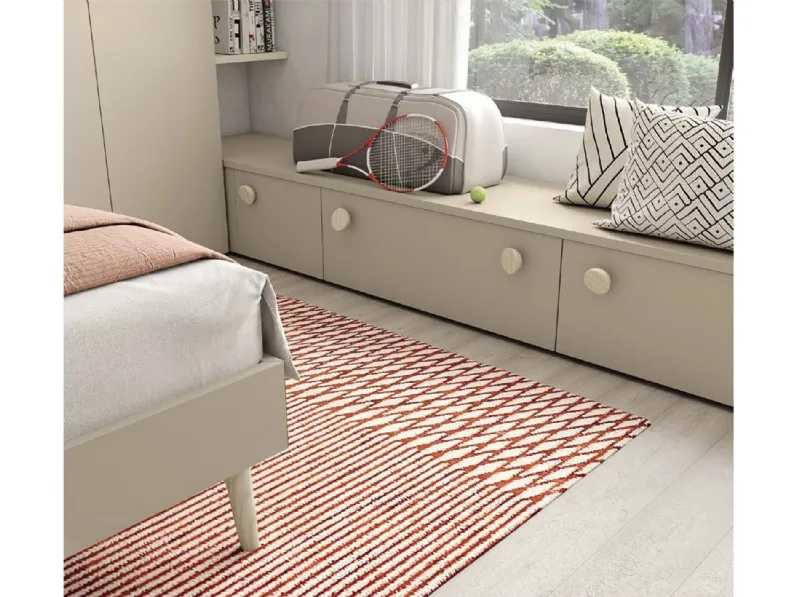 Cameretta C144 Colombini casa con letto a ponte a prezzo Outlet