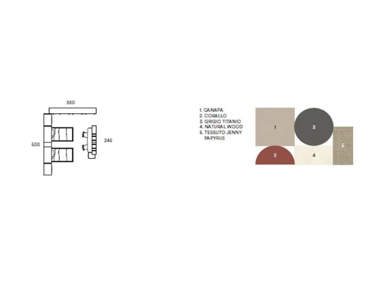 Cameretta C144 Colombini casa con letto a ponte a prezzo Outlet