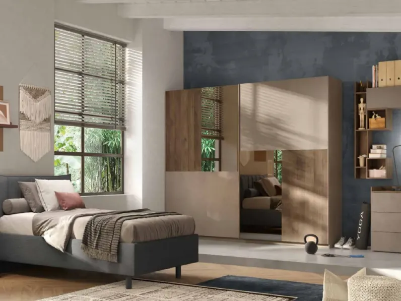 Cameretta Camera over Md work con letto una piazza e mezza
 in offerta