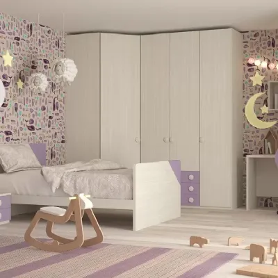 Cameretta completa con cabina armadio Arte brotto con un ribasso imbattibile